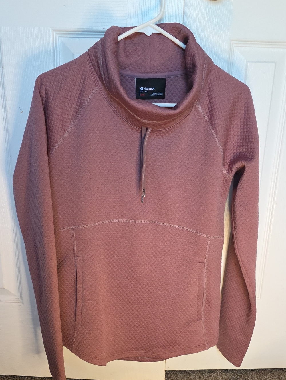 Marmot Women's Quilted Funnel-Neck Pullover - Dusty Mauve